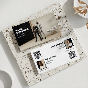 Moderne, Stout Persoonlijke Fitness Trainer Coach  Visitekaartje