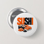 Moderne Stout Sushi Grafische Kunst Ronde Button 5,7 Cm (Voorkant /achterkant)