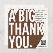 Moderne Stout Zwart Witte Trouw Trouwkaart Kaart (Voorkant / Achterkant)