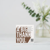 Moderne Stout Zwarte Witte Trouw Dankkaart Informatiekaartje (Staand voorkant)