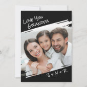 Moderne Straatkunst Voeg Je Foto Toe Opa Lief Feestdagenkaart (Voorkant)