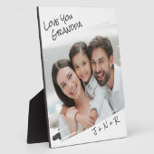 Moderne Straatkunst Voeg Je Foto Toe Opa Lief Fotoplaat (Zijkant)