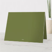 Moderne strakke dankbare Thanksgiving Wenskaart Kaart (Achterkant)