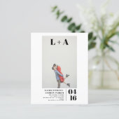 Moderne, strakke, minimalistische fotobudgetbruilo (Staand voorkant)