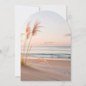 Moderne strand oceaan viering van het leven-herden kaart (Achterkant)
