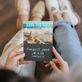 Moderne strand Scene sparen de Verticale Kaart van