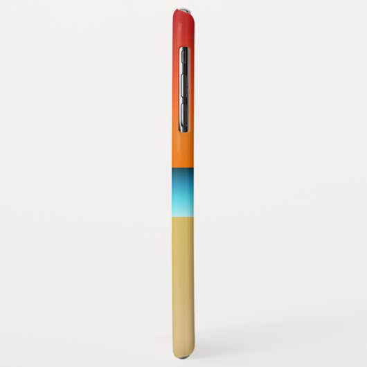 Moderne Strand Yoga Warrior Pose Silhouette Asana Case-Mate iPhone Case (Achterkant/links)