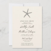 Moderne Strand Zeester Oceaan Eén Dag Verder Kaart (Voorkant)