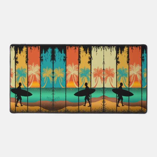 MODERNE STRAND ZOMER SURFVAKANTIE BUREAUMAT (Voorkant)