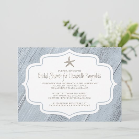 Moderne strandbraadschoeisel kaart (Staand voorkant)