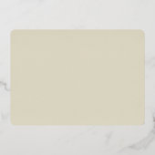 Moderne Strandbruiloft met Sterredennen Goud Folie Uitnodiging (Achterkant)