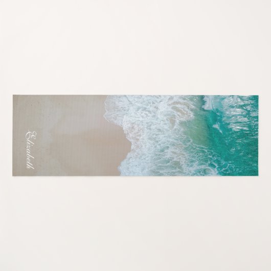 Moderne strandfoto yogamat