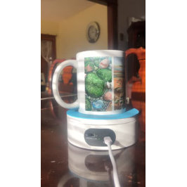 Moderne Strandkunst Browns / Tides Out / Zeegezich Koffiemok