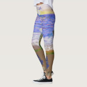 Moderne strandlandschap leggings (Links)