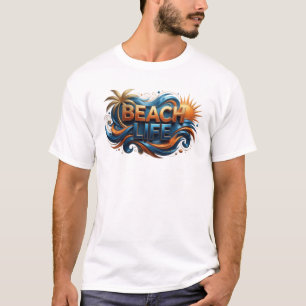 Moderne STRANDLEVEN Draagbare Kunst T-shirt