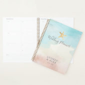 Moderne strandthema trouwplanner planner (Display)