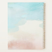Moderne strandthema trouwplanner planner (Achterkant)
