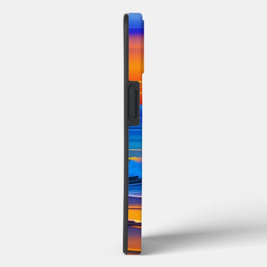 Moderne strandzonsondergang Case-Mate iPhone case (Achterkant / Rechts)