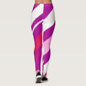 Moderne streep diagonale Leggings (Achterkant)