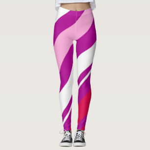 Moderne streep diagonale Leggings