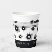 Moderne streep en bloemig