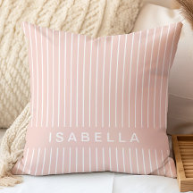 Moderne Streep Minimaal Roze Roze Persoonlijke Naa