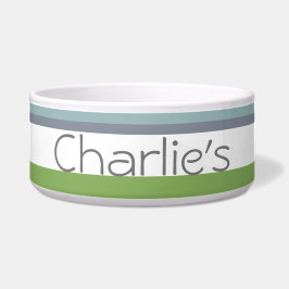 Moderne streep ontworpen voerbakje