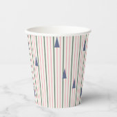 Moderne streep uit het midden van de eeuw papieren bekers (Voorkant)