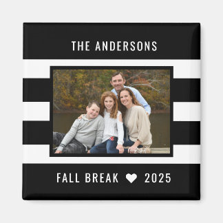 Moderne Strepen Bewerkbare Kleur Aangepaste Foto M Magneet