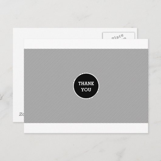 Moderne strepen Dank u Briefkaart (Voorkant / Achterkant)