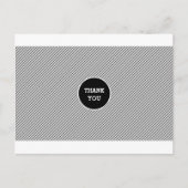 Moderne strepen Dank u Briefkaart (Voorkant)