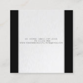 Moderne strepen, eenvoudig vierkante visitekaartje (Achterkant)