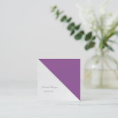Moderne strepen, eenvoudig, Violet Vierkante Visitekaartje (Staand voorkant)