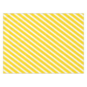 Moderne strepen | Elegant wit en goud gestreept Tafelkleed (Voorkant (Horizontaal))