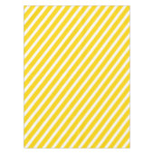 Moderne strepen | Elegant wit en goud gestreept Tafelkleed (Voorkant)