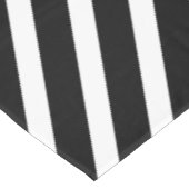 Moderne strepen | Elegant zwart-wit gestreept Tafelkleed (Gekanteld)