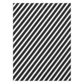 Moderne strepen | Elegant zwart-wit gestreept Tafelkleed (Voorkant)