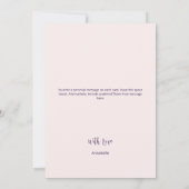 Moderne strepen en bloemrijen bedankkaart (Achterkant)