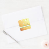 Moderne Strepen en Stippen Bedankt Sticker (Envelop)