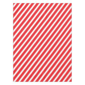 Moderne strepen | Glamour rood en wit gestreept Tafelkleed (Voorkant)
