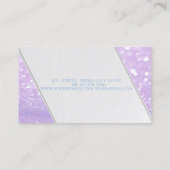 Moderne strepen, Glittery Bokeh Visitekaartje (Achterkant)