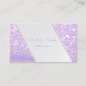 Moderne strepen, Glittery Bokeh Visitekaartje (Voorkant)