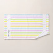 Moderne strepen in veelkleurige pastelkleuren bad handdoek (Handdoek)