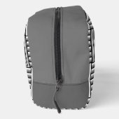 Moderne strepen in zwart, wit en grijs - custom toilettasje (Rechts)