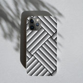 Moderne strepen in zwart, wit en grijs - koel Case-Mate iPhone case