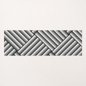 Moderne strepen in zwart, wit en grijs - koel yogamat (Achterkant (horizontaal))