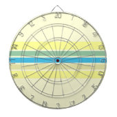 Moderne strepen kunst dartbord (Voorkant)