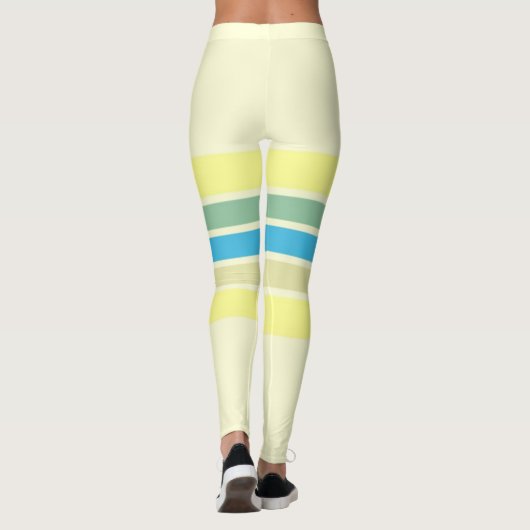 Moderne strepen kunst leggings (Achterkant)
