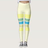 Moderne strepen kunst leggings (Voorkant)