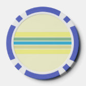 Moderne strepen kunst poker chips (Achterkant)